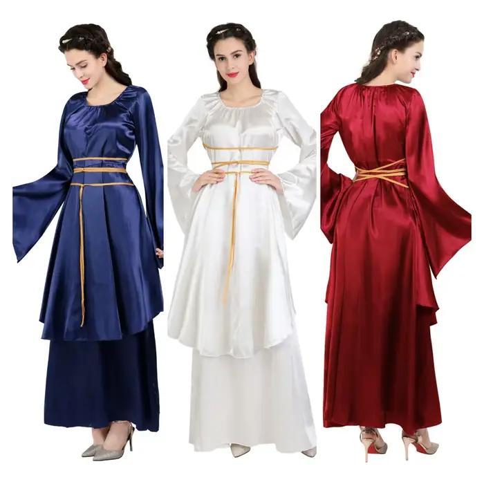 Robe longue médiévale pour femme