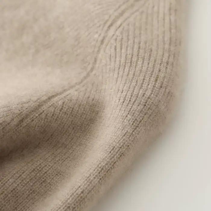 Robe à col roulé en laine mérinos