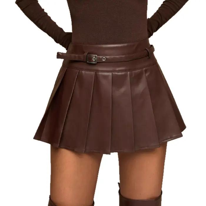 Jupe plissée de Style collégial pour femmes