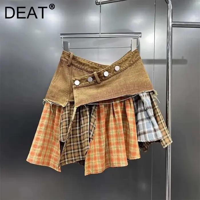 Mini jupe en jean pour femme