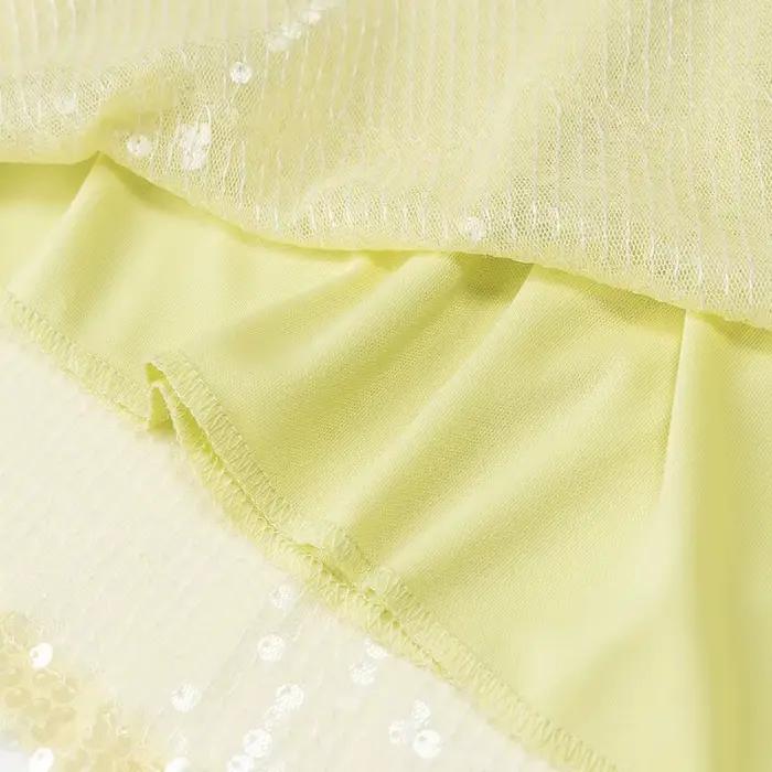 Mini-jupe brillante à sequins pour femme