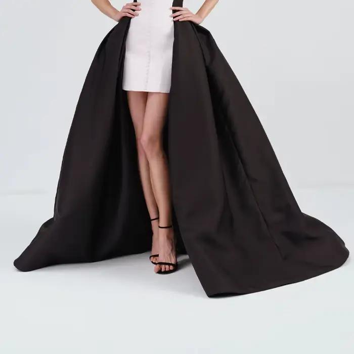 Jupe de soirée en Satin noir