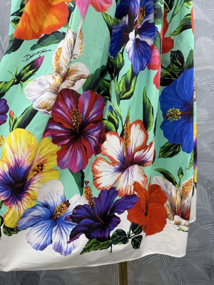 Jupe longue noire à fleurs pour femme, taille haute, à volants superposés, coupe évasée