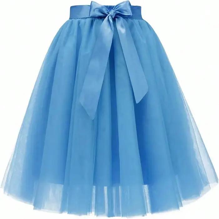 Jupe Tutu plissée en Tulle pour femmes et adultes