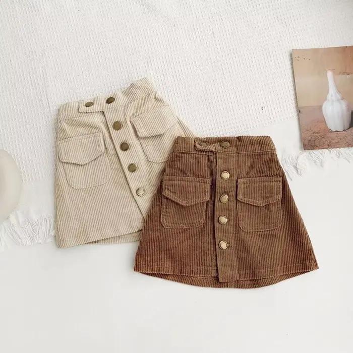 Jupe en velours côtelé pour fille – Mini