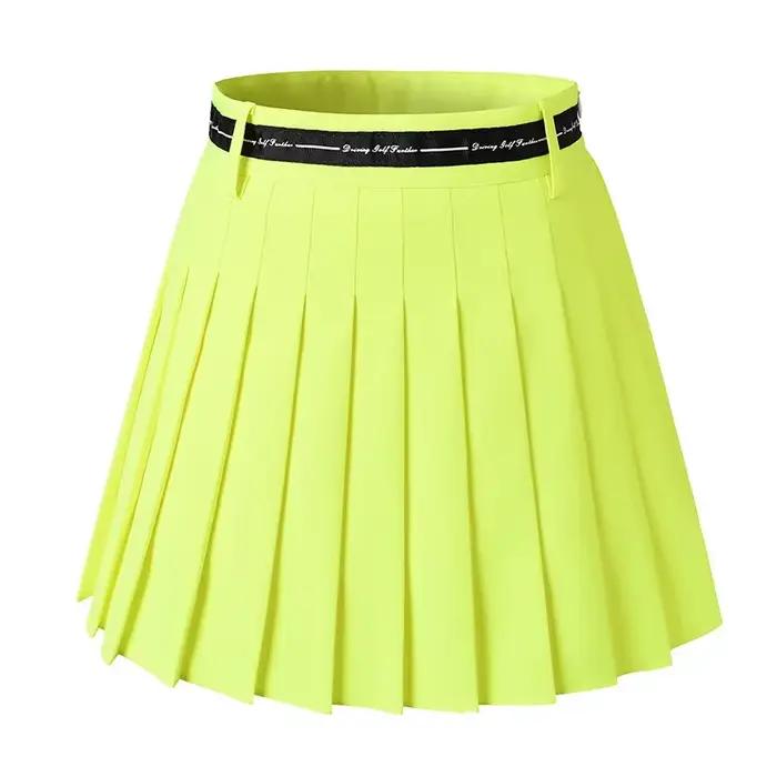 Jupes de Golf et de Tennis pour femmes, taille haute, Double couche plissée, sport, Fitness, course à pied, Yoga, entraînement athlétique doux