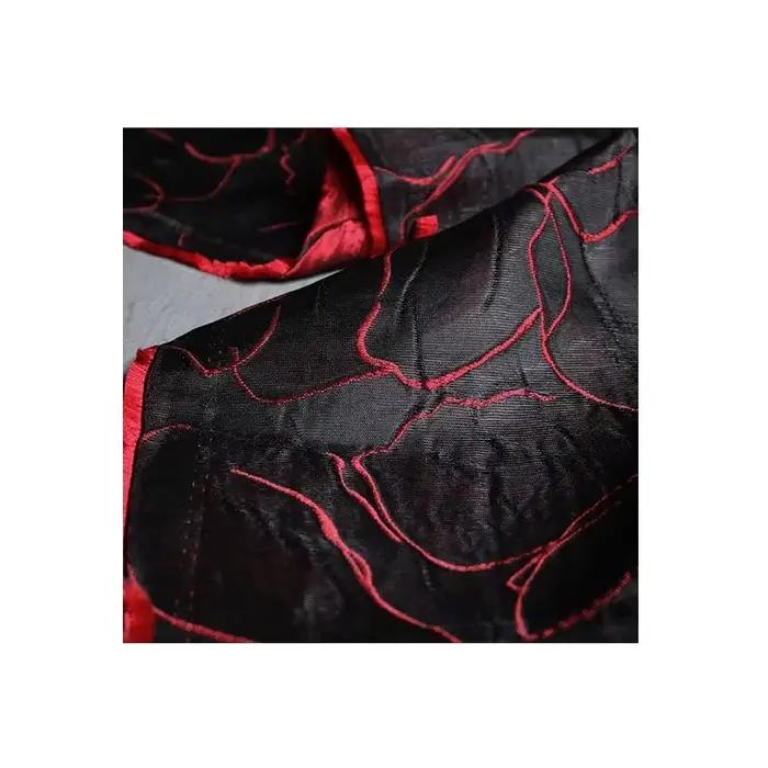 Jupe en tissu jacquard plissé double face