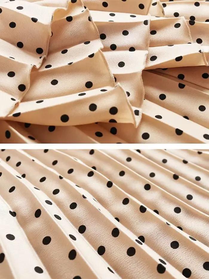 Jupe plissée en velours pour femme