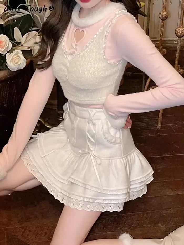 Mini jupe japonaise Sweet Lolita pour femme