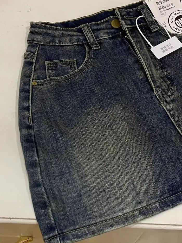 Nouvelle jupe mini en jean printemps-été 2026 pour femme