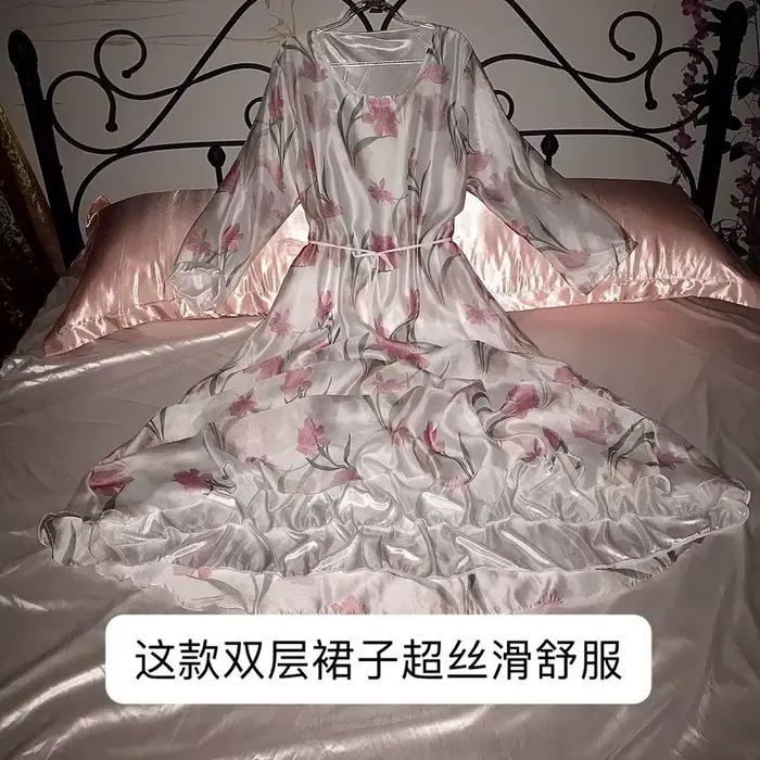 Robe longue en Satin pour femmes