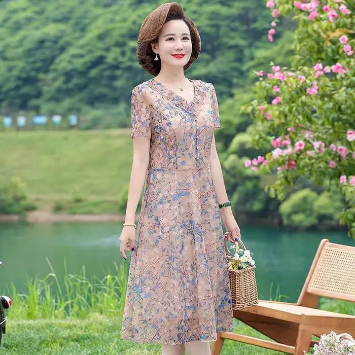 Robe longue longueur genou