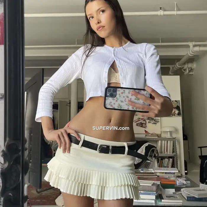 Vêtements d'été Tweed jupe plissée femmes noir Mini jupes pour femme Preppy taille basse