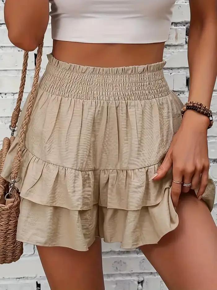 Jupe courte décontractée à jambes larges pour femmes