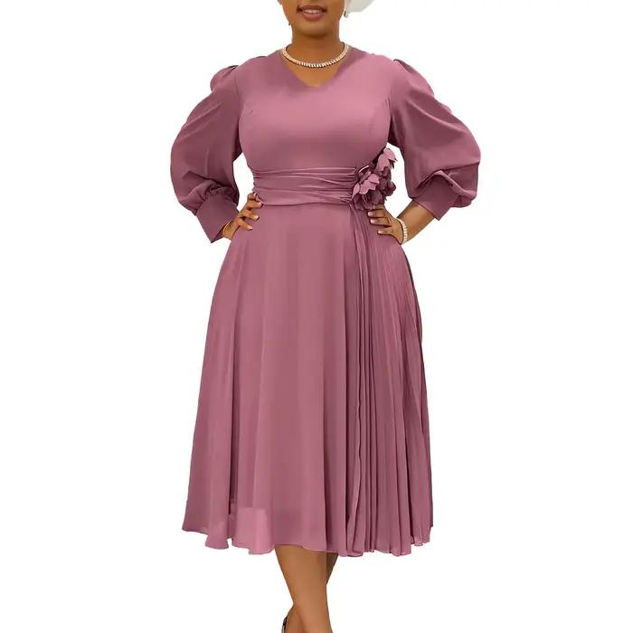 Jupe trapèze élégante de couleur unie, robe grande taille, mode printemps 2025, vêtement tendance pour femmes