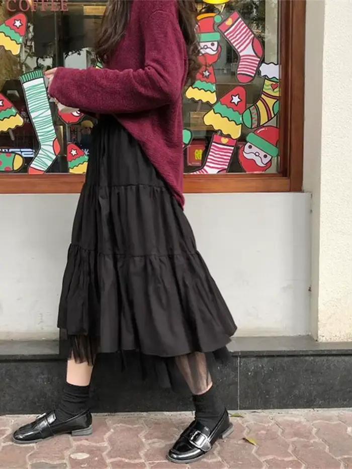 Jupes longues mi-longues en Tulle pour femmes