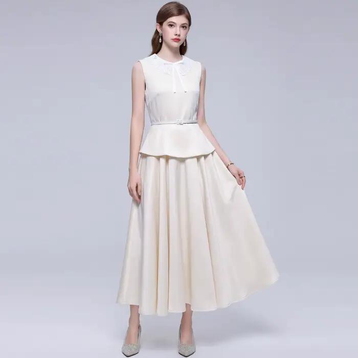 Nouvelle Robe Longue de Soirée Élégante Française d'Été pour Femme
