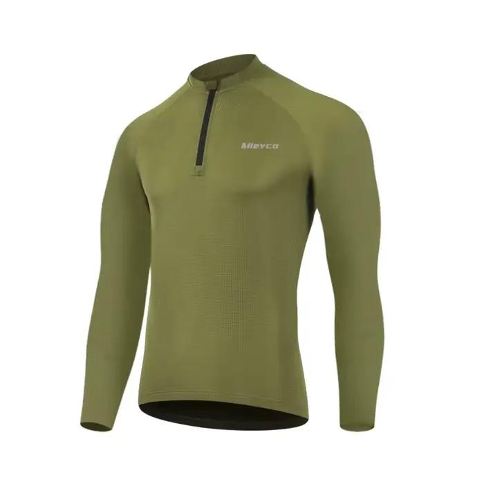 Maillot de cyclisme à manches longues pour homme, vêtements de vélo de route, accessoires de sport, haut respirant surdimensionné, t-shirt à bas prix