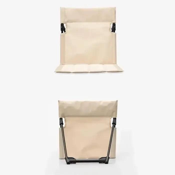 Chaise de Camping paresseuse pliable avec coussin de dossier, jardin extérieur, parc de plage, pique-nique, Patio, pelouse, meubles légers portables