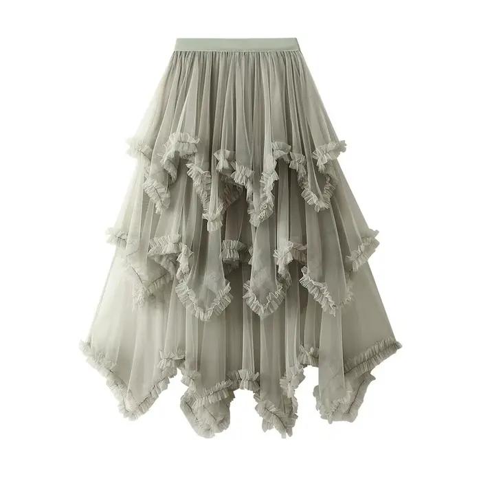 Jupe d'été en tulle pour femme