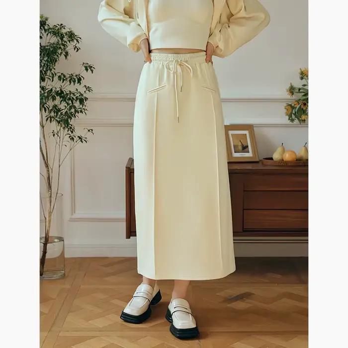 Jupe en coton tricoté pour femme OLrain