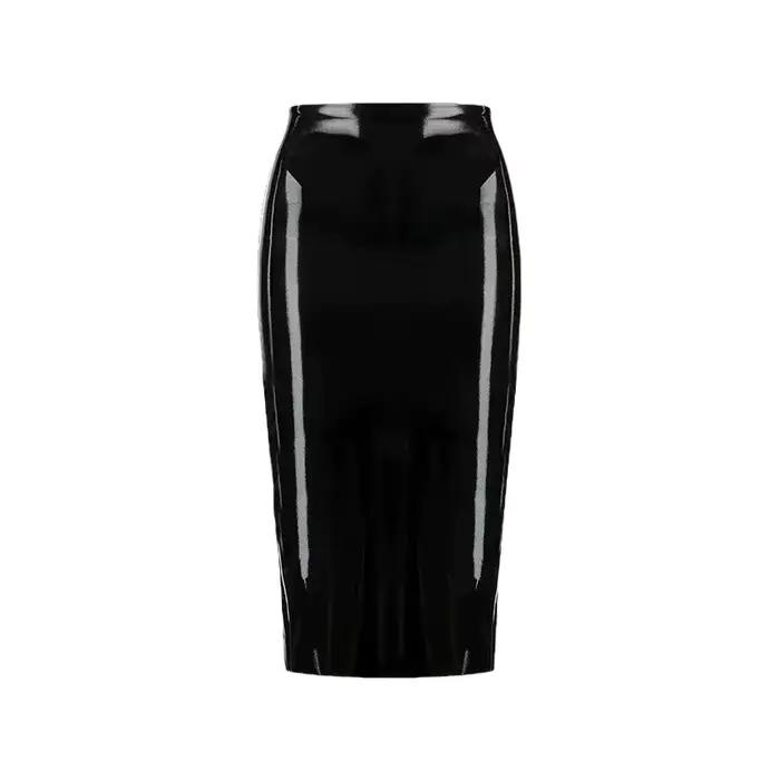 Mini-jupe sexy en similicuir PU