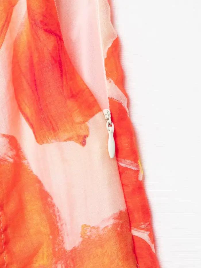 ZEAINS Nouvelle Collection Été 2026 – Jupe Mi-Longue Évasée Imprimée Fleurs Style Vacances pour Femme