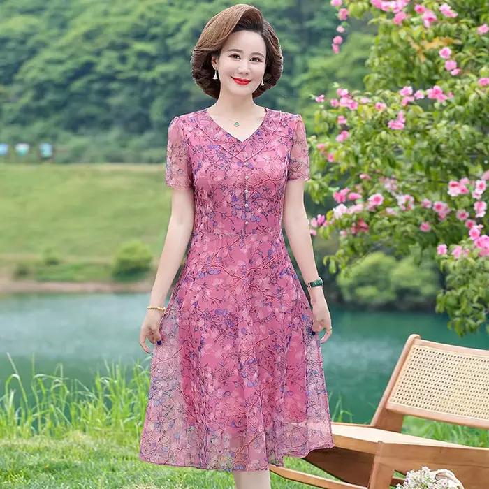 Robe longue longueur genou