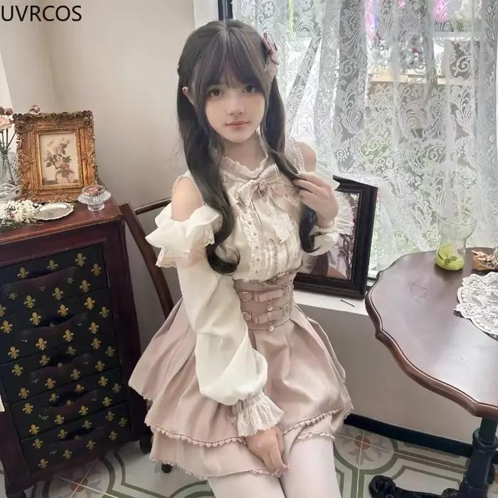Ensemble jupe courte japonaise Kawaii