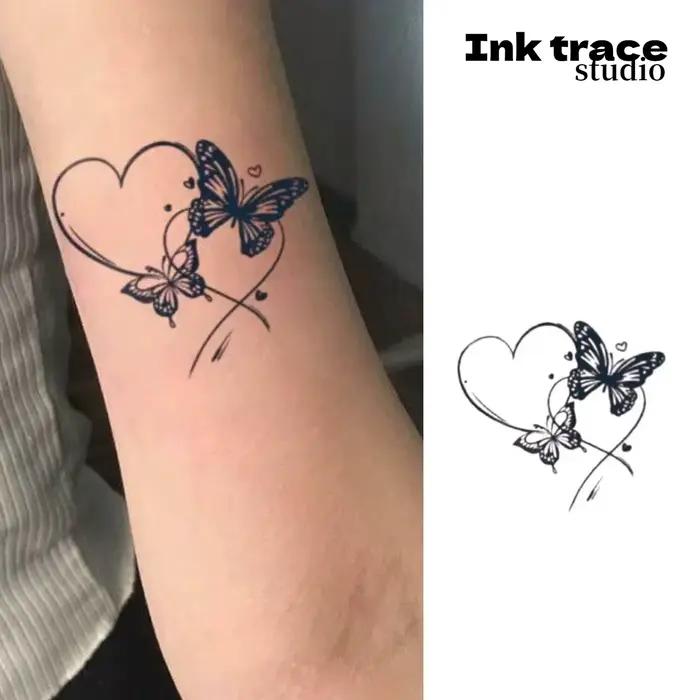 Autocollants de tatouage semi-permanents imperméables Love Butterflies, nouvelle collection, durent 10 à 12 jours