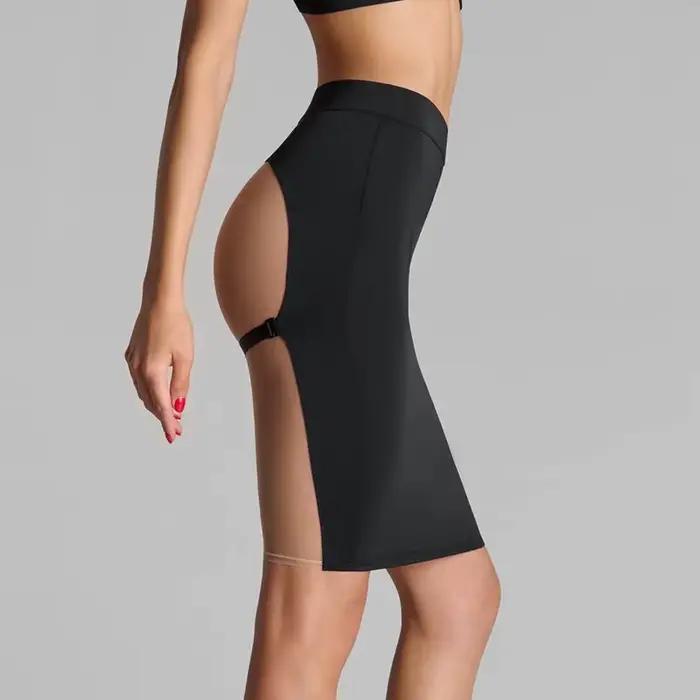 Nouvelle jupe moulante noire avec design sexy révélant les fesses pour l'été 2026