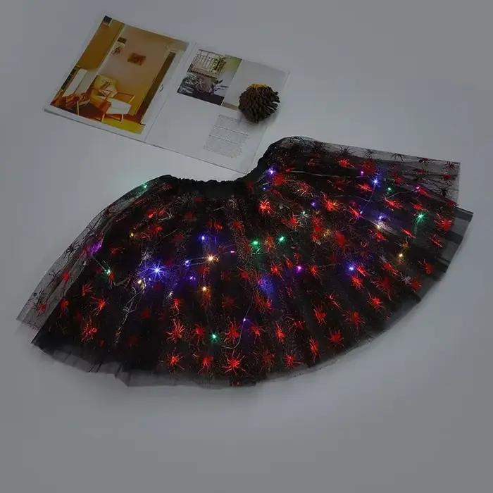 Jupe Tutu de Chauve-souris Araignée Lumineuse LED pour Femme et Fille