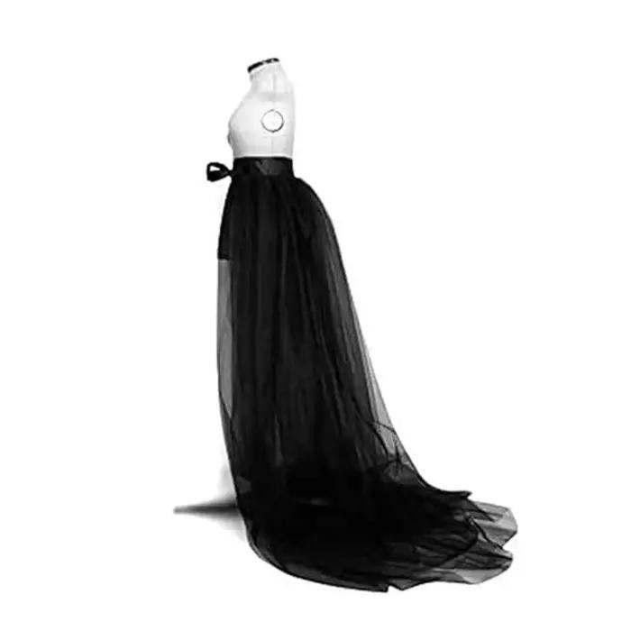 Femmes Punk jupe gothique Tulle jupe longue jupe robe bal jupes fête