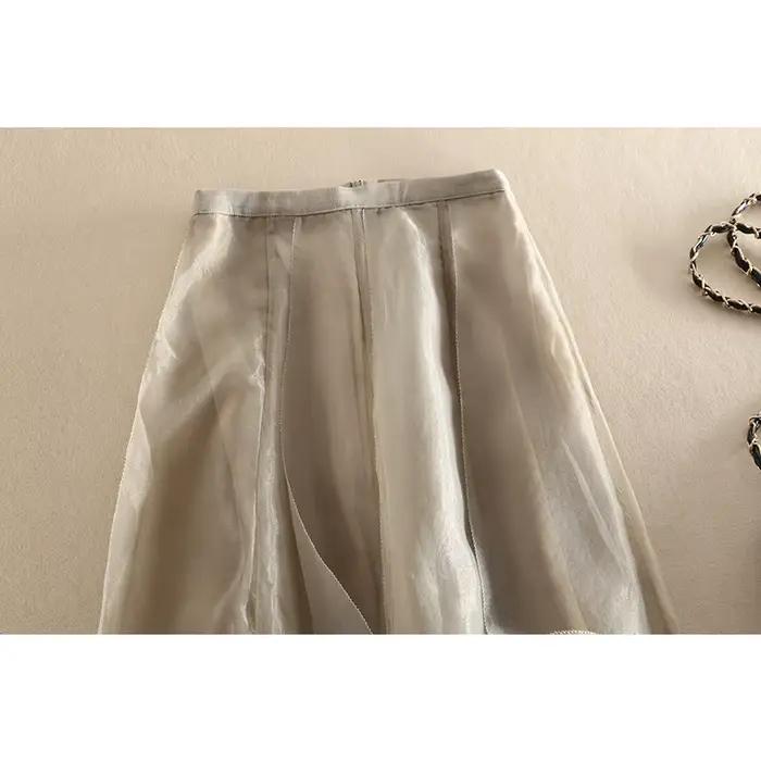 Jupe en gaze féerique légère haut de gamme, jupe Tutu mi-longue irrégulière taille haute