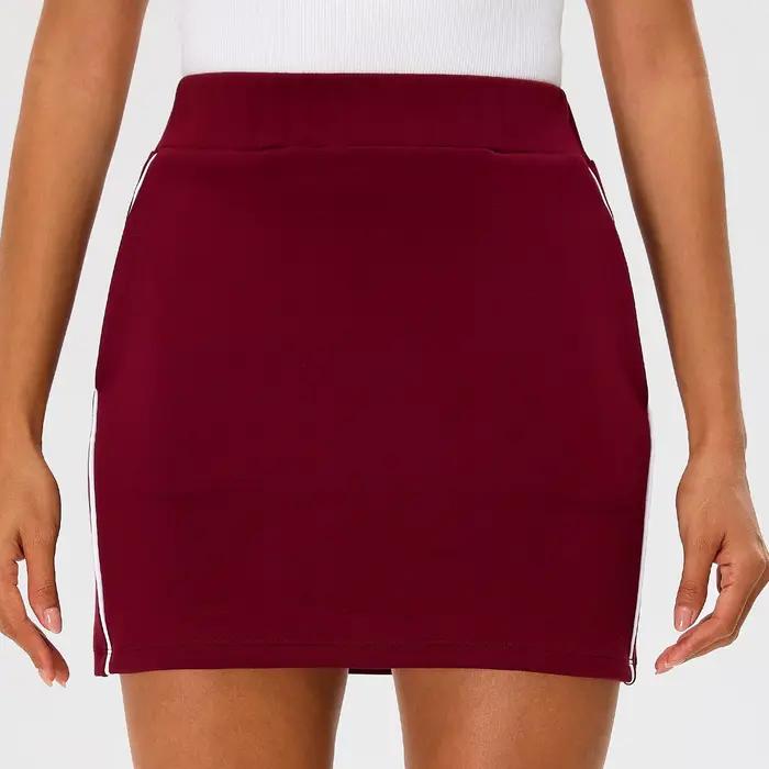 Jupe Miketi Femme Élasthanne Nylon Coton Courte Taille Haute Yoga Fitness Course à Pied Occasions Spéciales