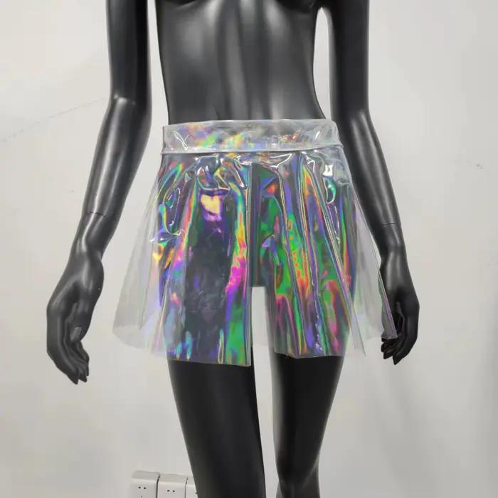 Mini jupe transparente pour femme
