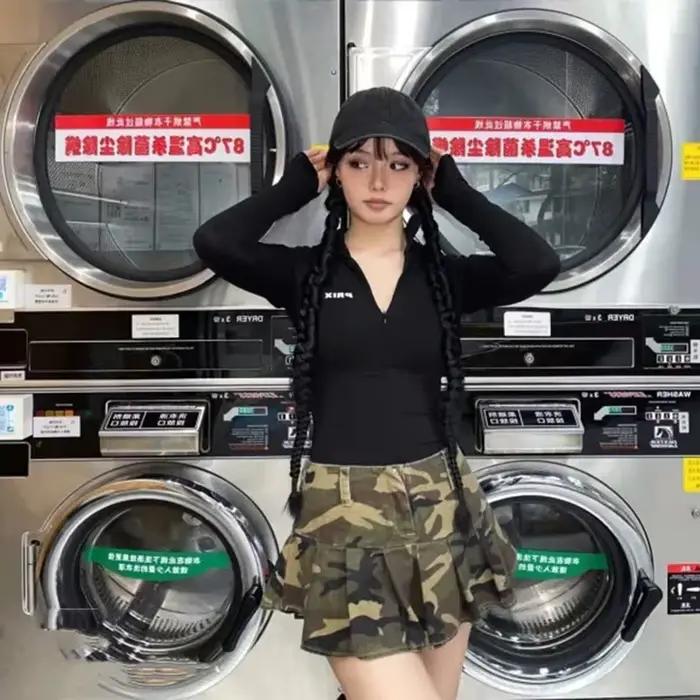 Jupes plissées de style américain pour femmes