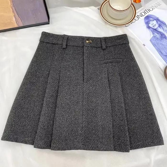 Jupes plissées Vintage pour femmes