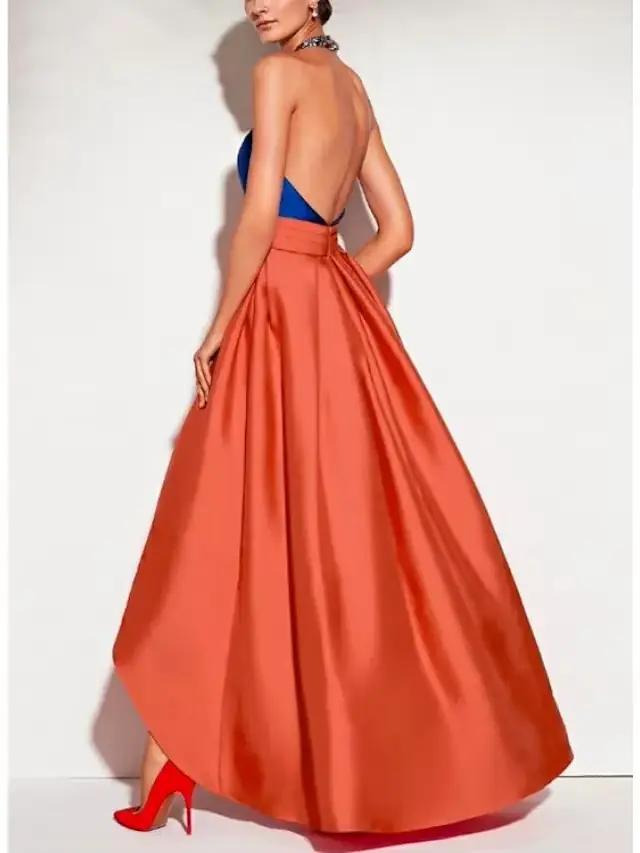 Jupe longue en Satin pour femmes
