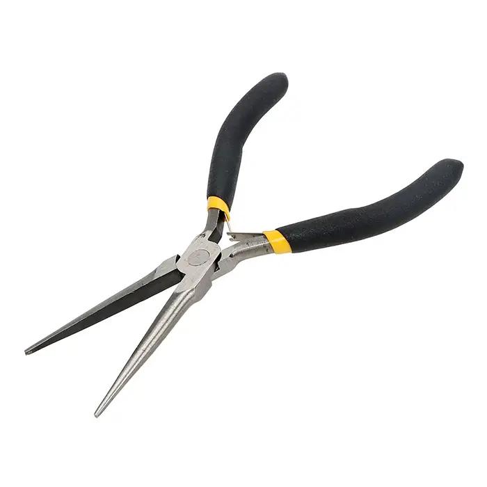Pince à bec long 45 # Outils à main en acier, outils de réparation d'électricien, dénudage, coupe, serrage, coupe-fil multifonction