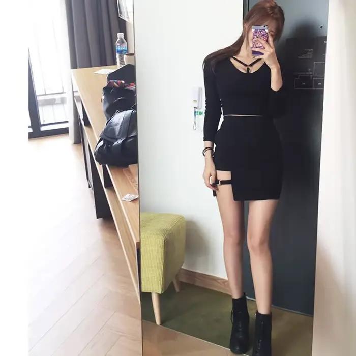 Mini jupe crayon de style coréen pour femmes