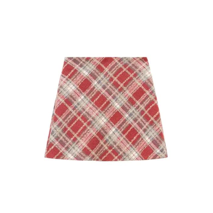 Jupe à carreaux SENTUBILA pour femme