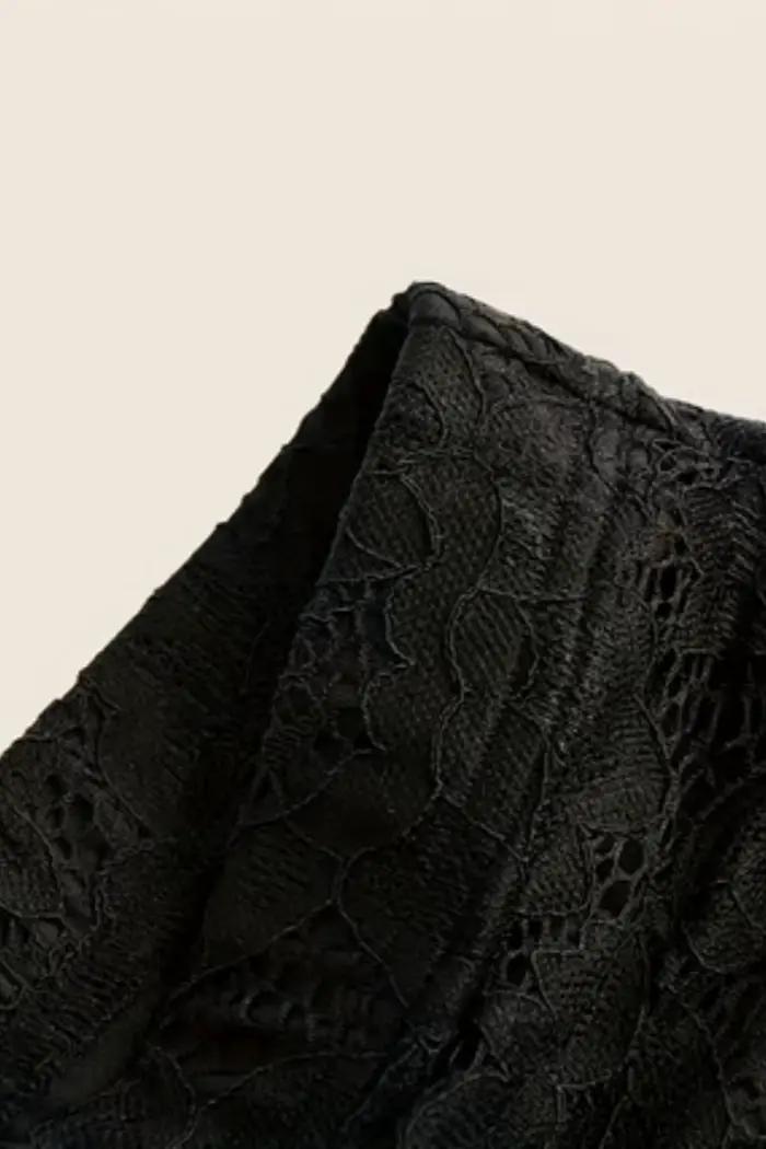 Jupe mi-longue en dentelle pour femme