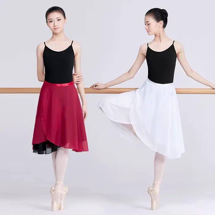 Femmes mi-longue jupe de Ballet Wrap