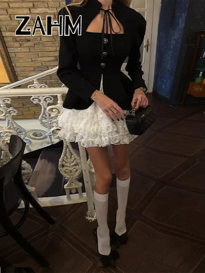 Ensemble jupe et blazer sexy pour femme