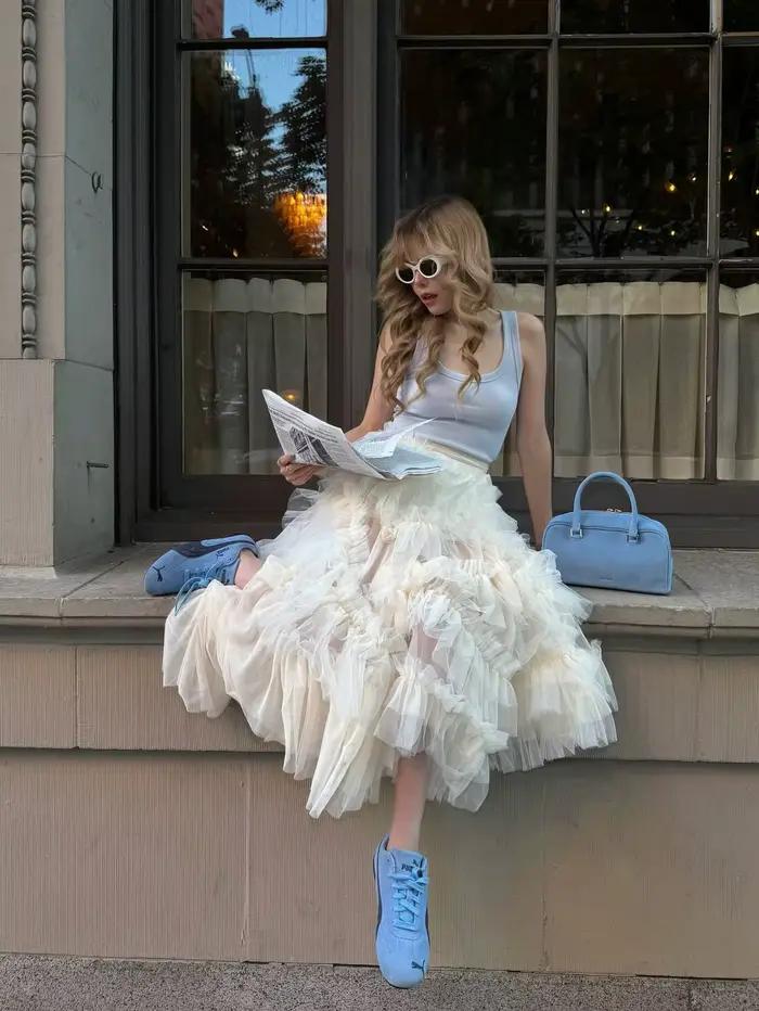 Jupe en tulle à plusieurs couches