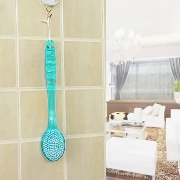 Brosse de bain à long manche, brosse de Massage et de nettoyage du dos, accessoire de salle de bain essentiel