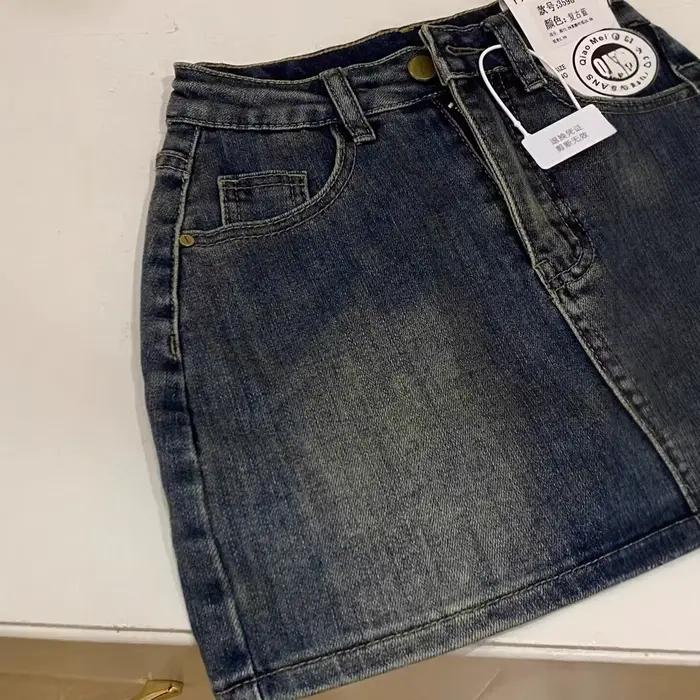 Nouvelle jupe mini en jean printemps-été 2026 pour femme