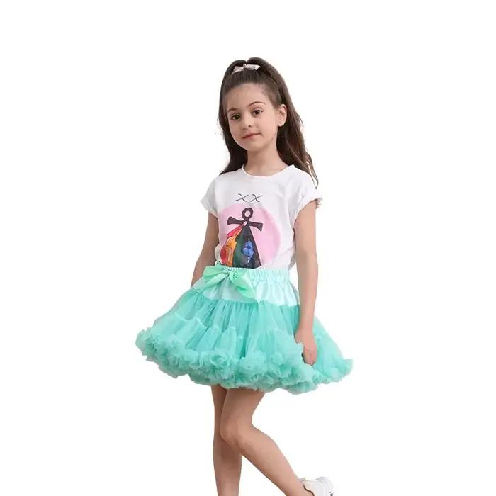 Jupe Tutu luxuriante pour petites filles, jupes bouffantes en Tulle pour filles de 1 à 15 ans, vêtements de princesse de fête pour nouveau-né