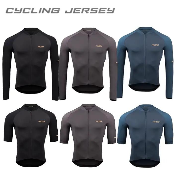 Maillot de cyclisme à manches longues pour homme 2026 – Haut de course de qualité supérieure, respirant, pour VTT et vélo, idéal pour l'été